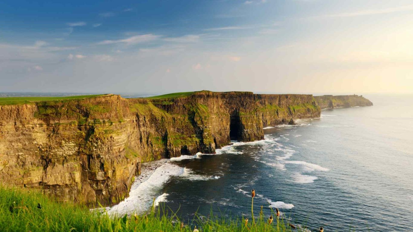 Image of Cliffs of Moher at sunset